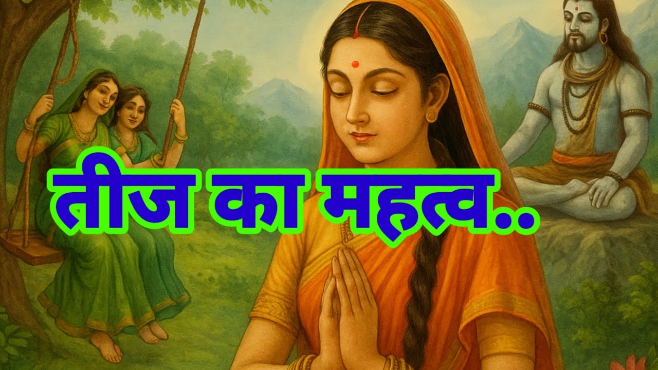 Hariyali Teej Ki Kahani | Maa Parvati Ka Tap Aur Shiv Shakti Milan  #haryaliteej #dharamgyan