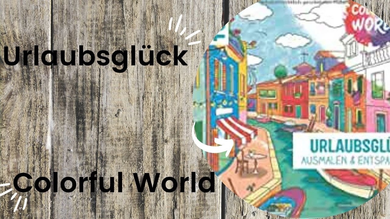 Urlaubsglück - Colorful World  // Adult Colouring Book Flip Through