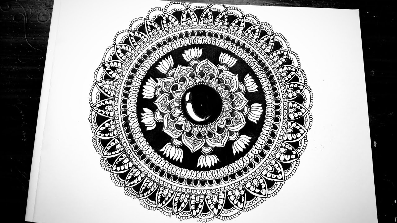 Mandala art for Beginners| step by step tutorial| beginner friendly| draw with me 🫶