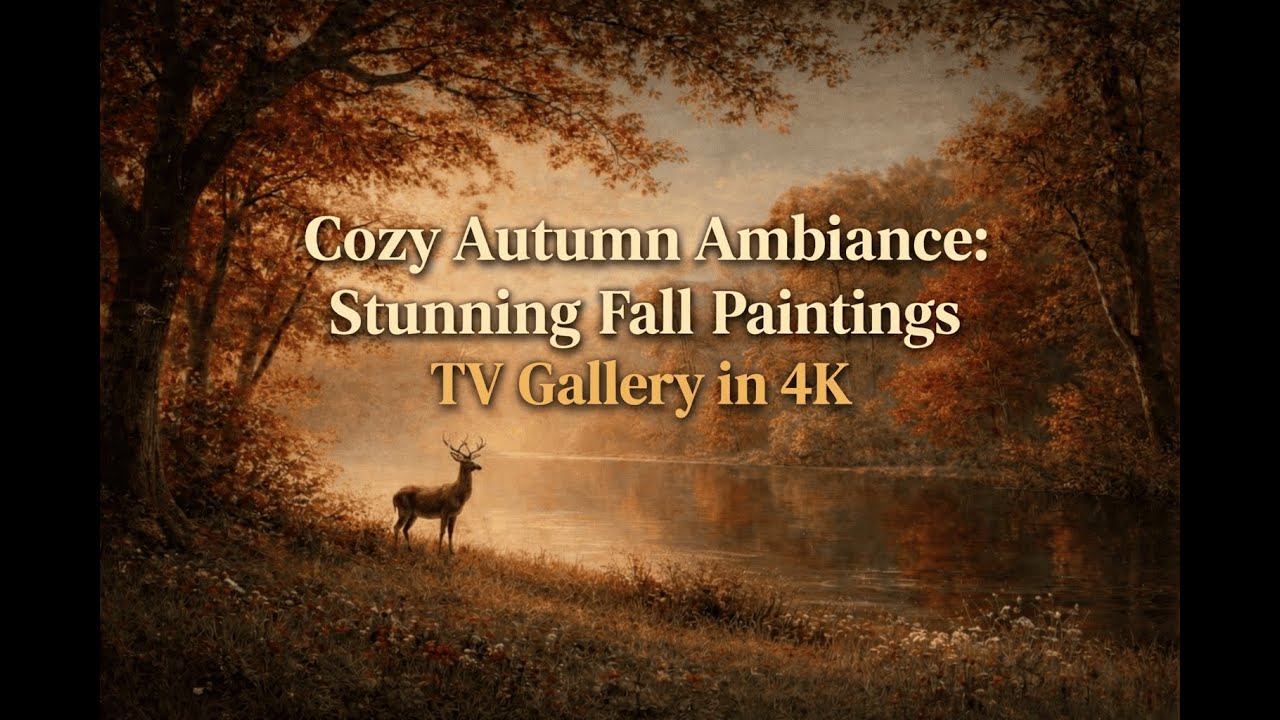 Cozy Autumn Ambiance: Stunning Fall Paintings TV Gallery in 4K (1 Hour)