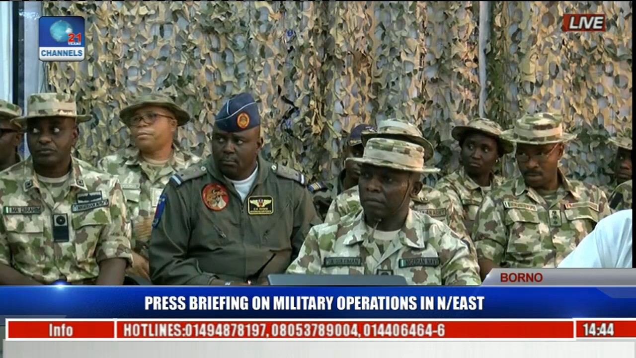 Maj Gen Lucky Irabor Briefs On Military Operations In North East Pt 5