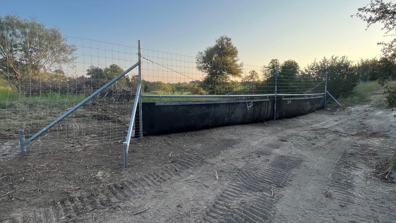 High fence water gap.