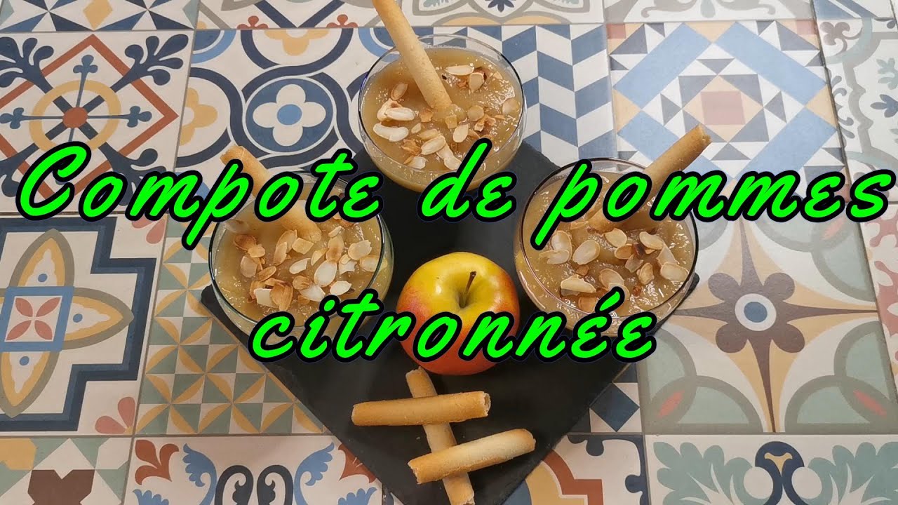 🍎🍋 Compote de pommes citronnée, légère et parfumée.