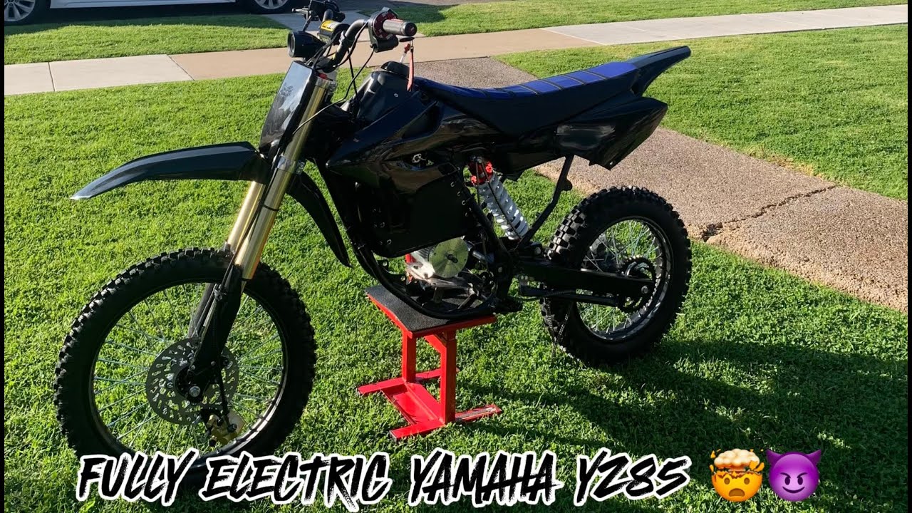FULL VIDEO OF ME BUILDING MY FULLY ELECTRIC YAMAHA YZ85!