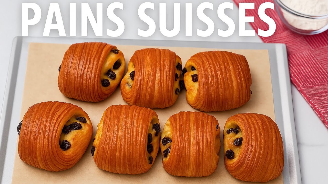 Recette des pains suisses (Cedric Grolet)