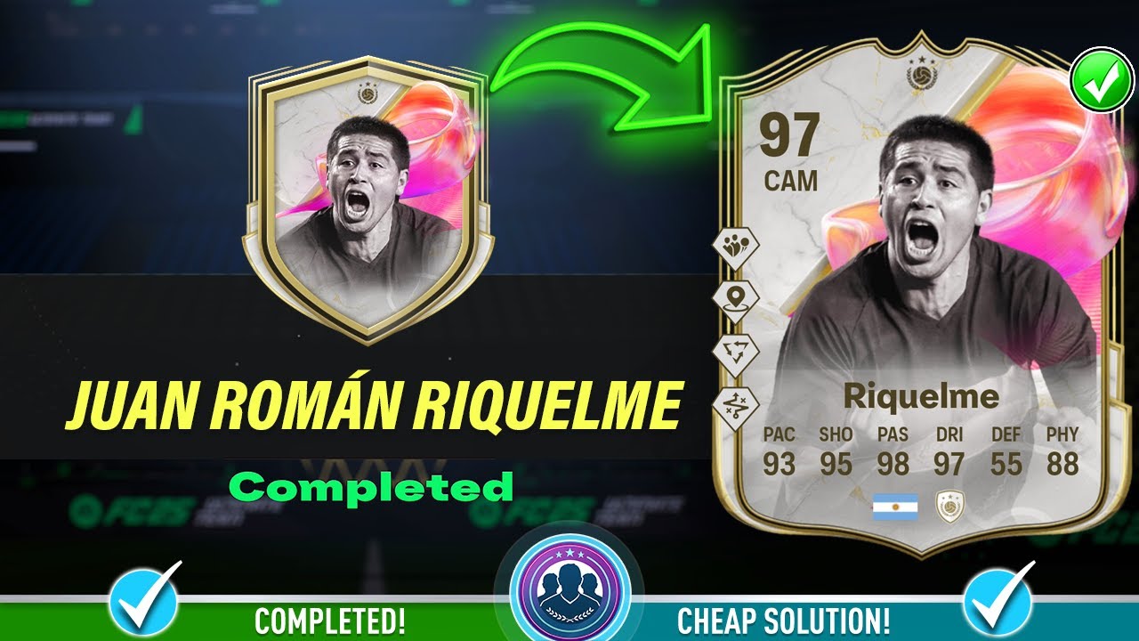 97 FUTTIES Icon Juan Roman Riquelme SBC Solution - Cheap Solution & Tips - FC 25