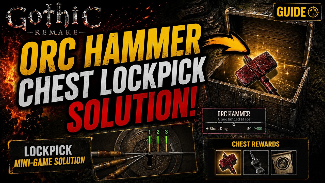 Orc Hammer Chest Lockpick Solution In Gothic 1 Remake