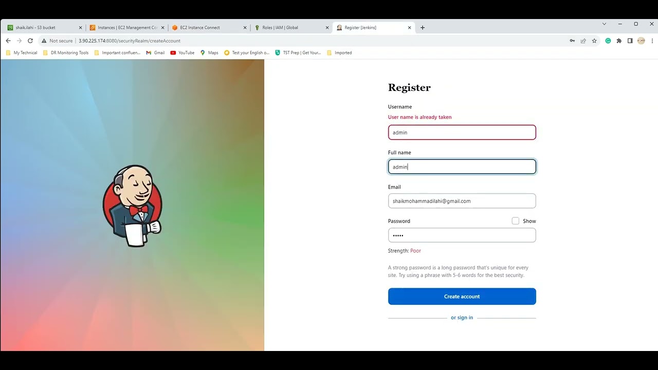 Jenkins forget Password