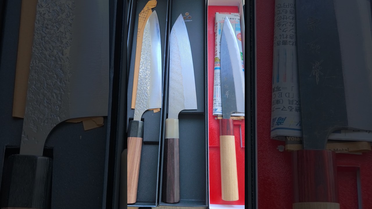 Мир японских ножей. Сегодня на обзоре ножи шеф - Gyuto 😜👍💯 #shorts #ножи #gyuto #японскийнож