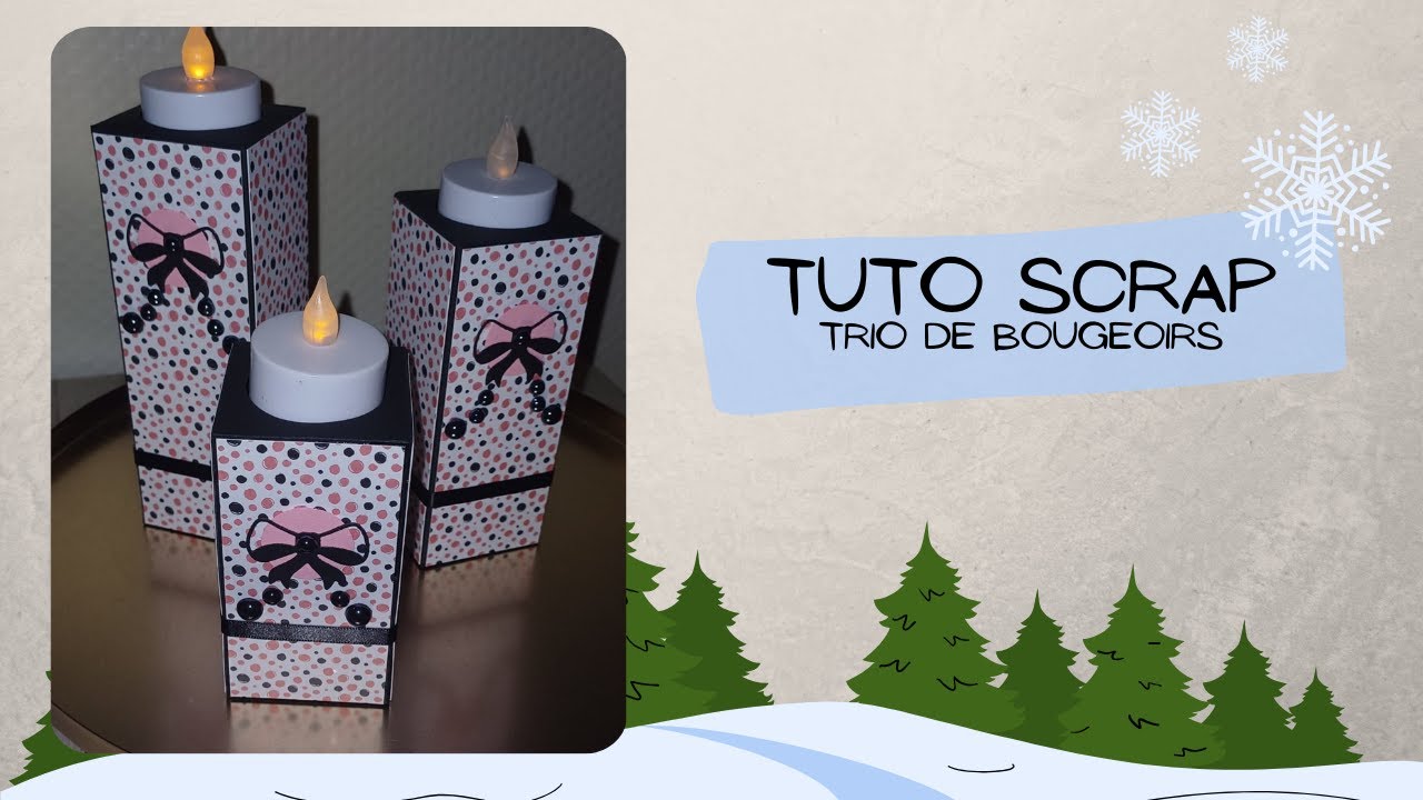 Trio de bougeoirs 🕯