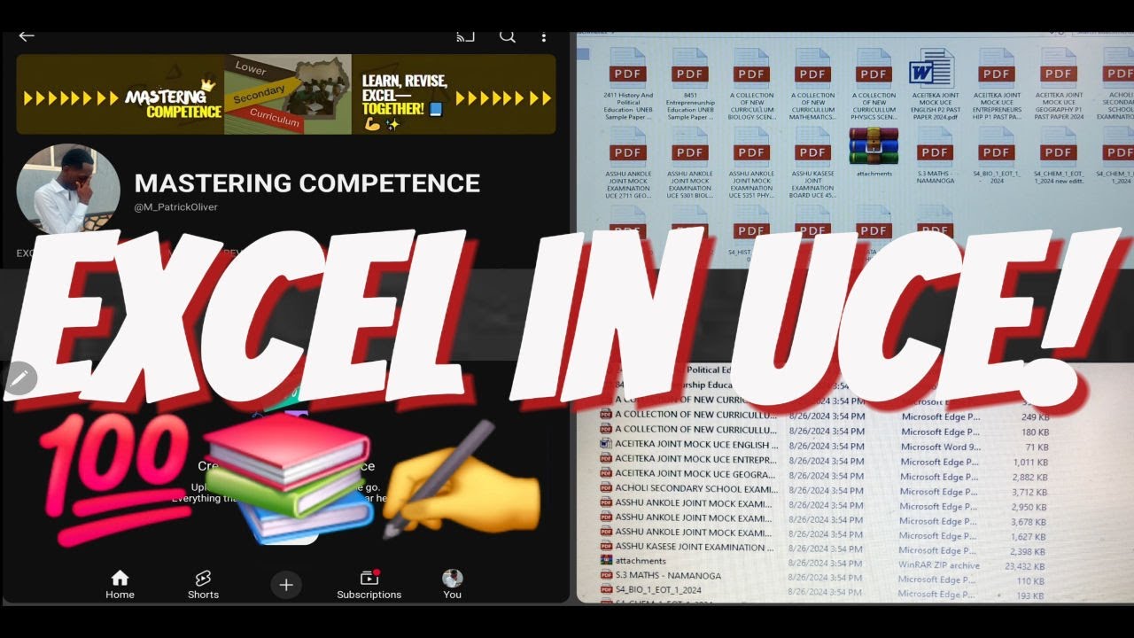 DO YOU WANT TO EXCEL IN UCE, NEW CURRICULUM? This channel is for you.