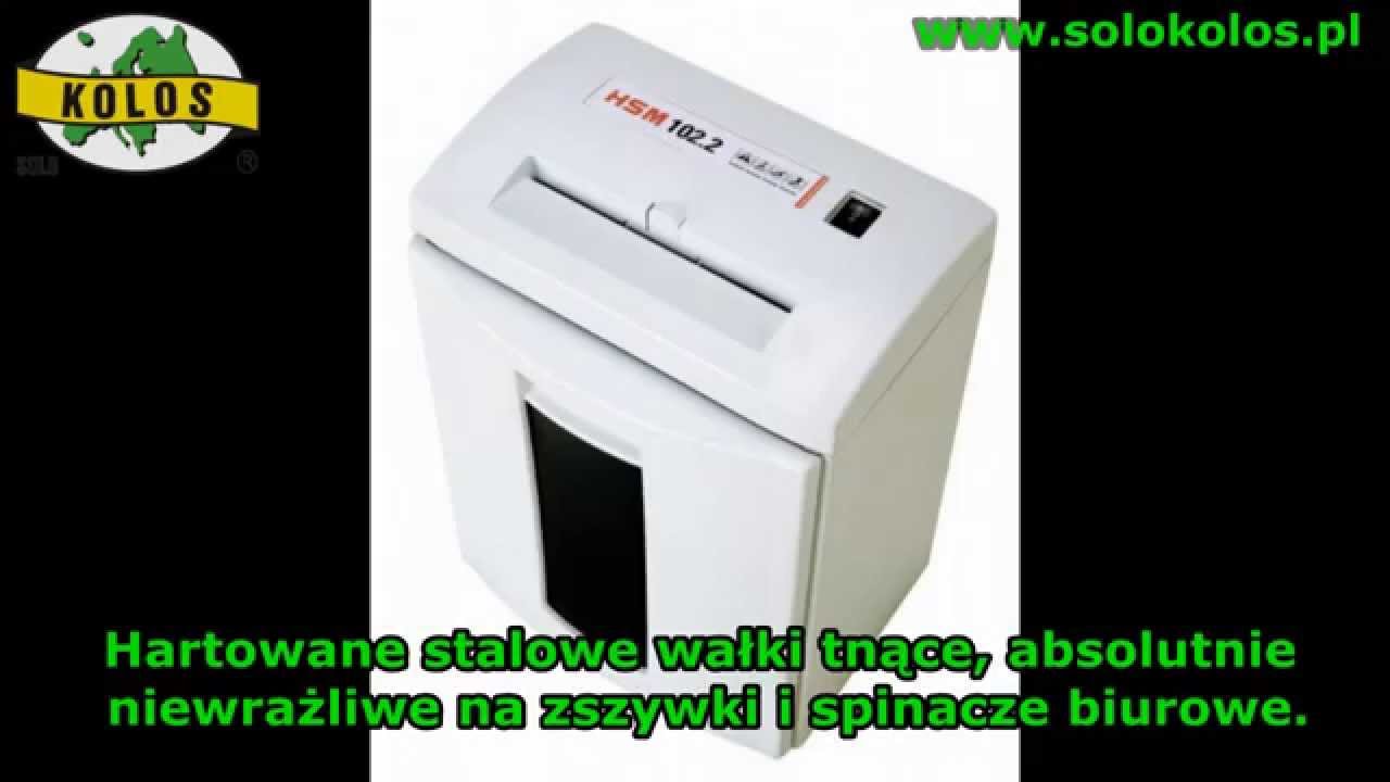 Wysokiej jakości niszczarka dokument&oacute;w Hsm 102.2