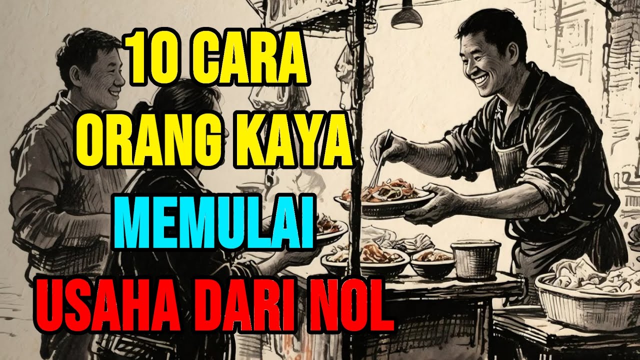 10 CARA ORANG KAYA MEMULAI USAHA DARI NOL‼️