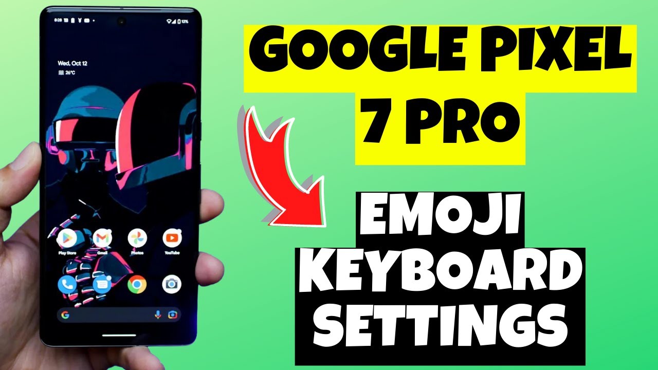 Настройки клавиатуры эмодзи в Google Pixel 7 Pro || Как настроить клавиатуру эмодзи
