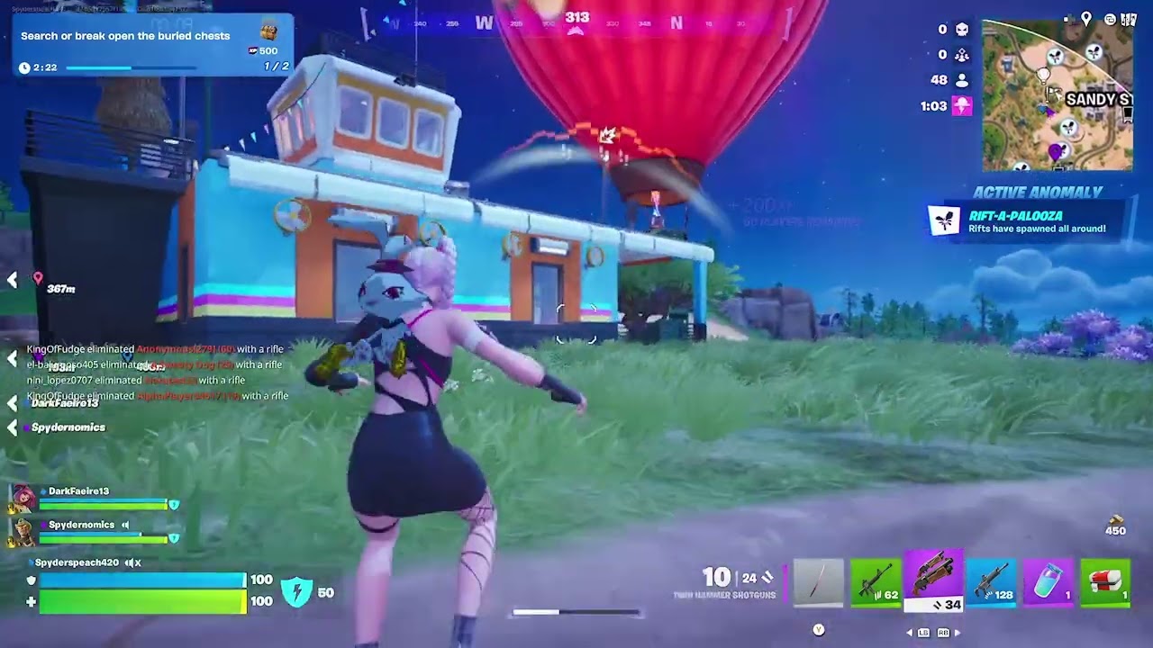 Fortnite/South Park Squad Gameplay vs Alien squad 
