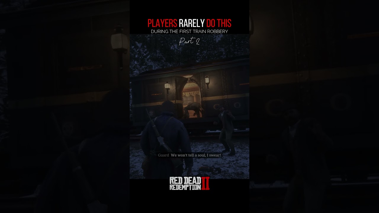 RDR2 - Players rarely do this during the first train robbery #rdr2 #rdr2short #rdr2edits