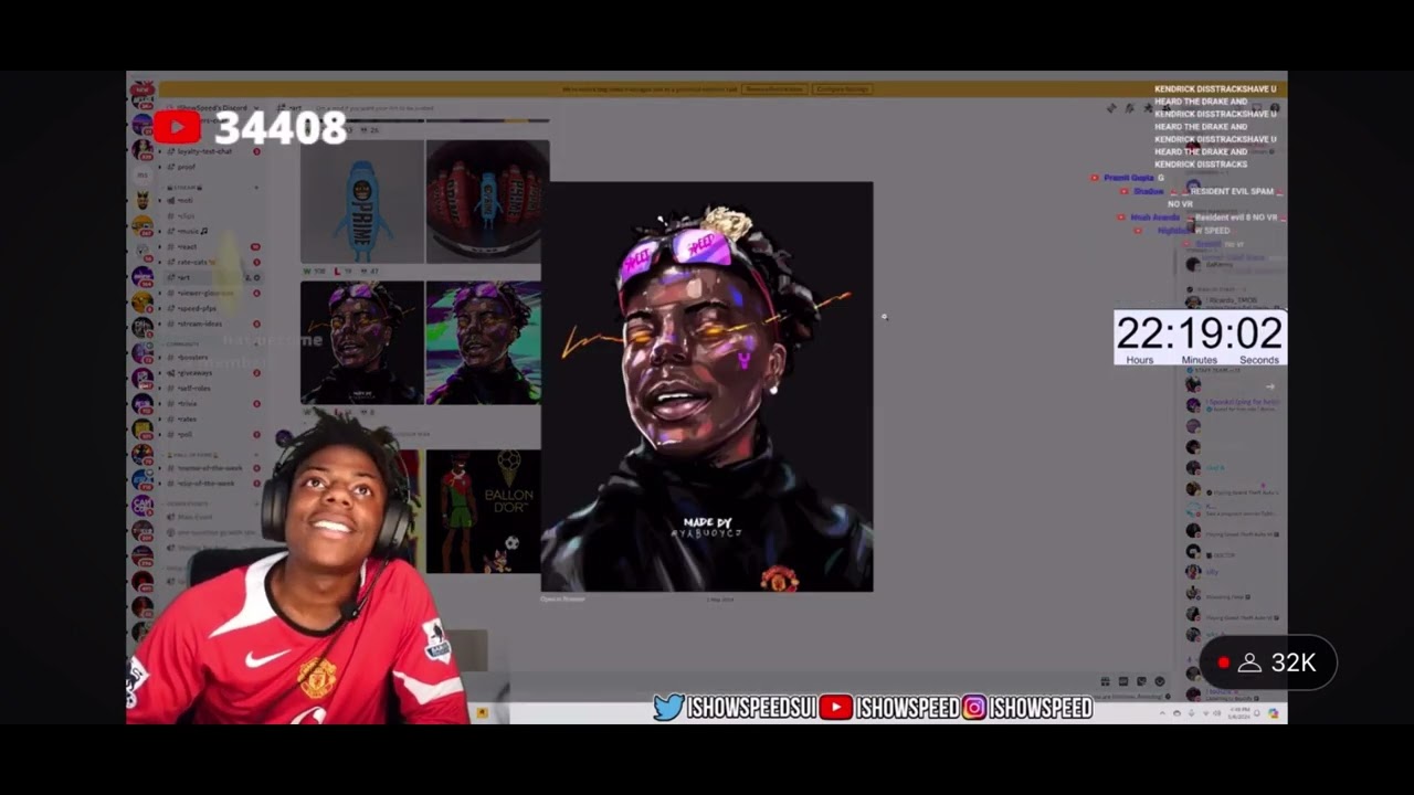 IShowSpeed reacts to fanart! 😂 (Part 9)