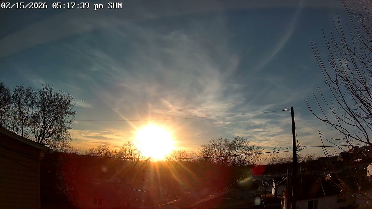 Time Lapse Sunset February 15, 2026