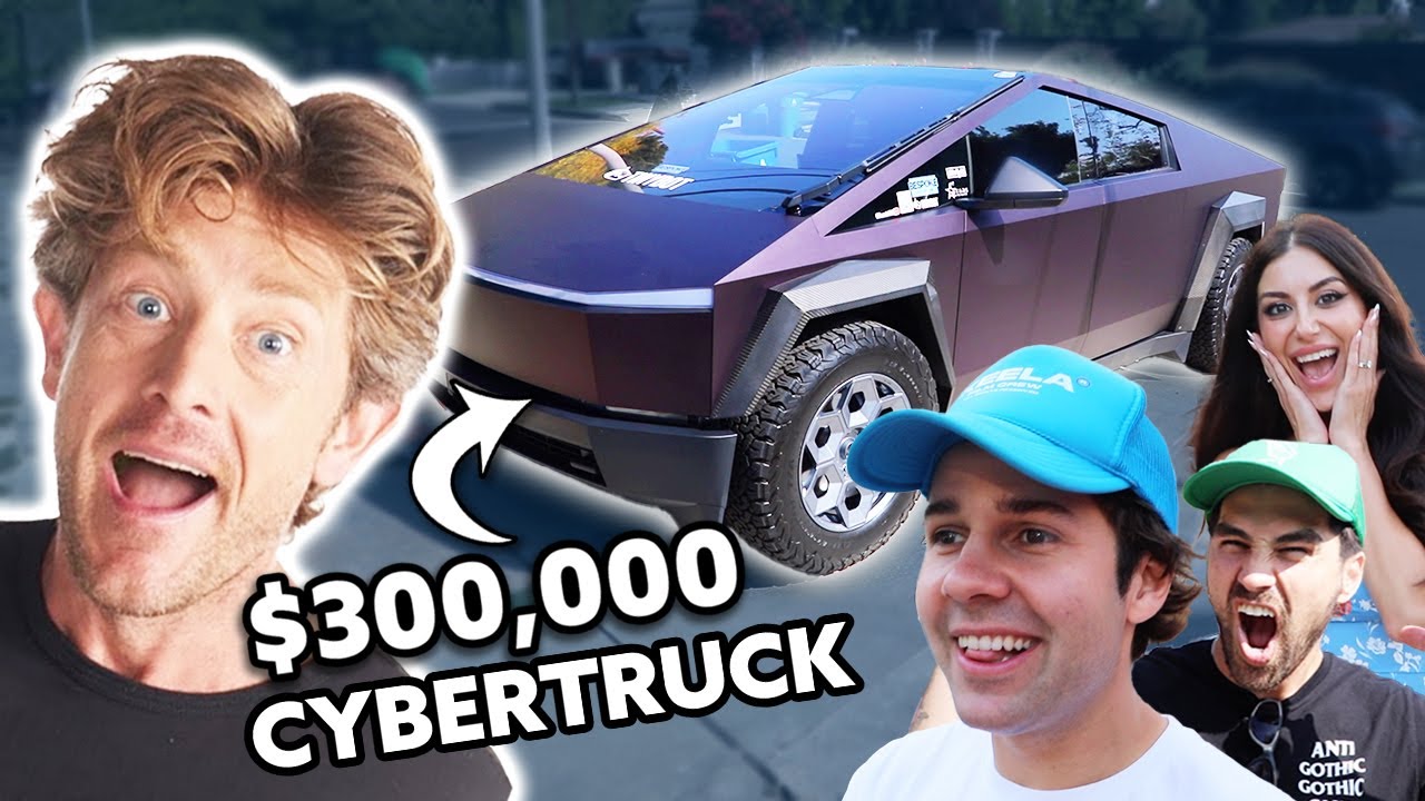 SURPRISING MY FRIENDS WITH NEW CYBERTRUCK!! (Tesla)