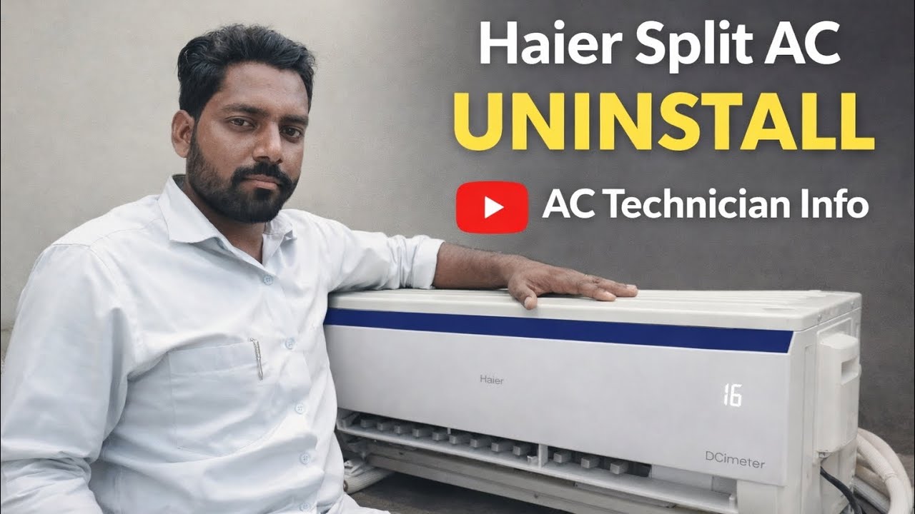 Haier split AC uninstall GANDHIDHAM 