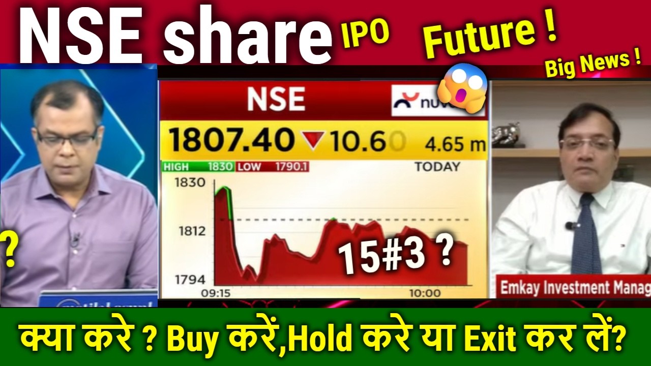 NSE IPO Share Buy,Hold or sell ? Analysis Anuj Singhal/NSE share latest news,nse share target 2030