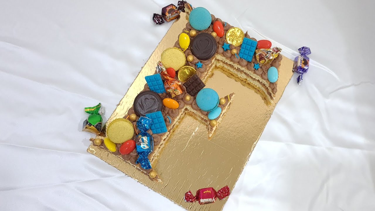 كيكة الحروف🎂نامبر كيك بغناش الشوكولا🍫والكراميل🍯وصفة سهلة وذوقها روووووعة😋 Number Cake🍰