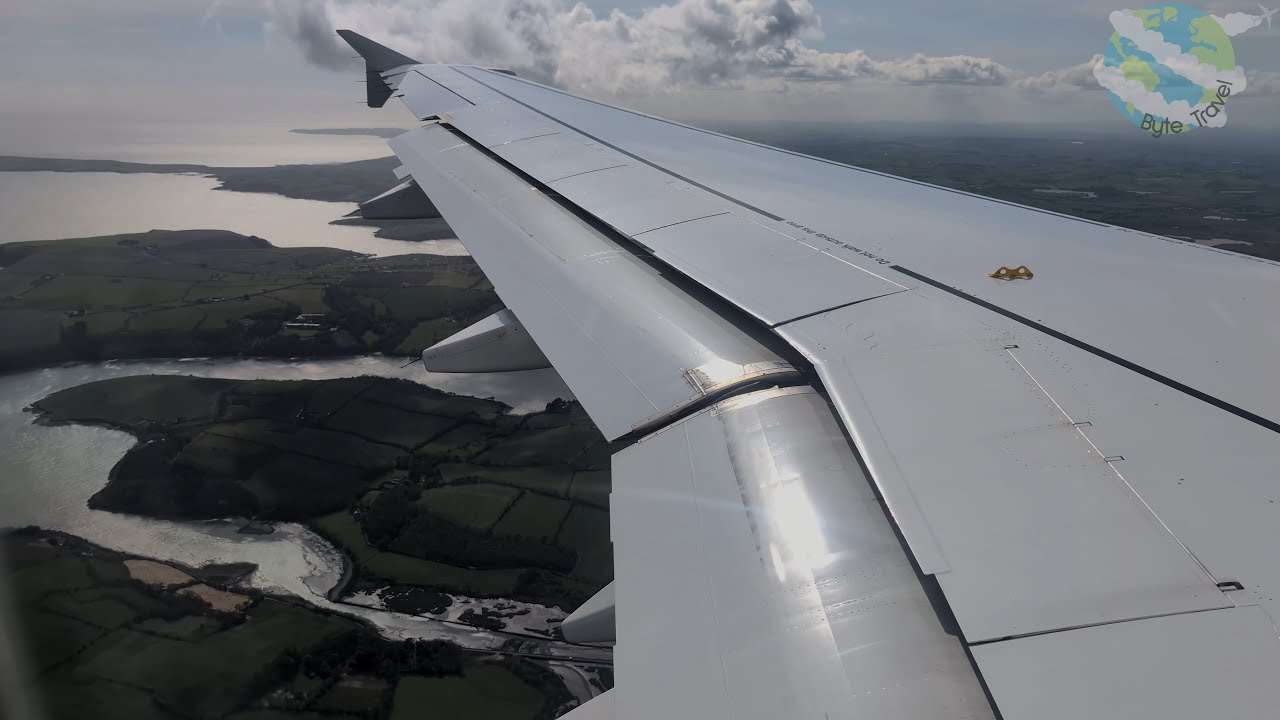 Lufthansa Airbus A319 Coastal Approach and Landing at Cork from Frankfurt