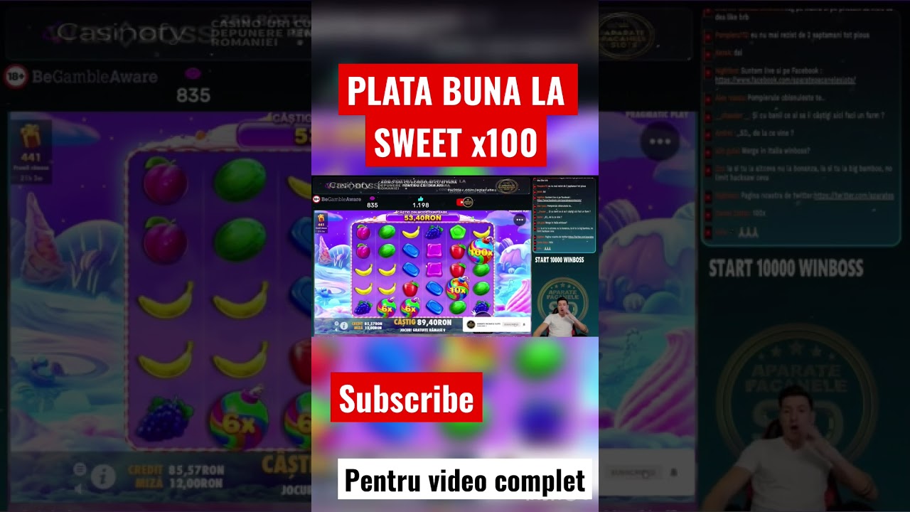 BIG WIN X100 SWEET BONANZA #aparate #pacanele #slots #casino #games