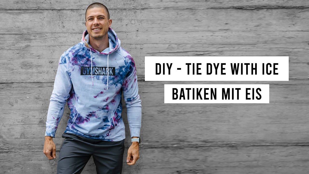 Do it yourself Gymshark Hoodie Tie Dye with Ice