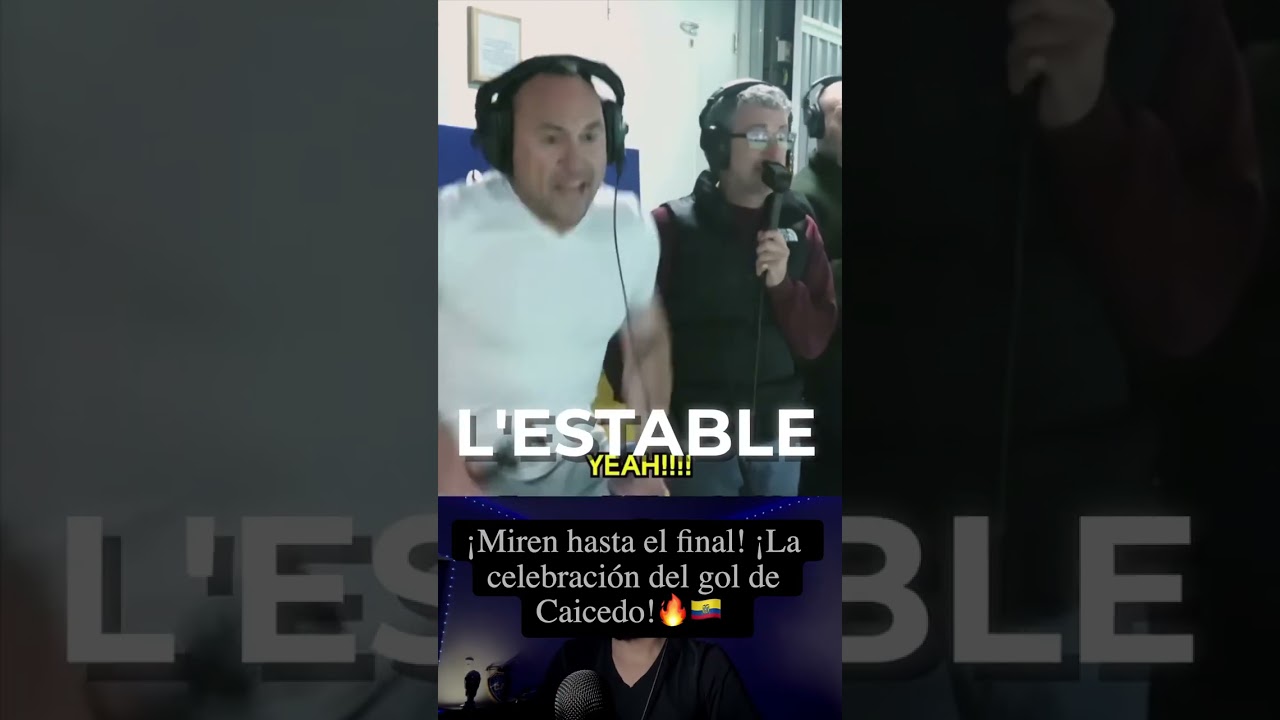 &iexcl;Miren hasta el final! &iexcl;La celebraci&oacute;n del gol de Caicedo!🔥🇪🇨