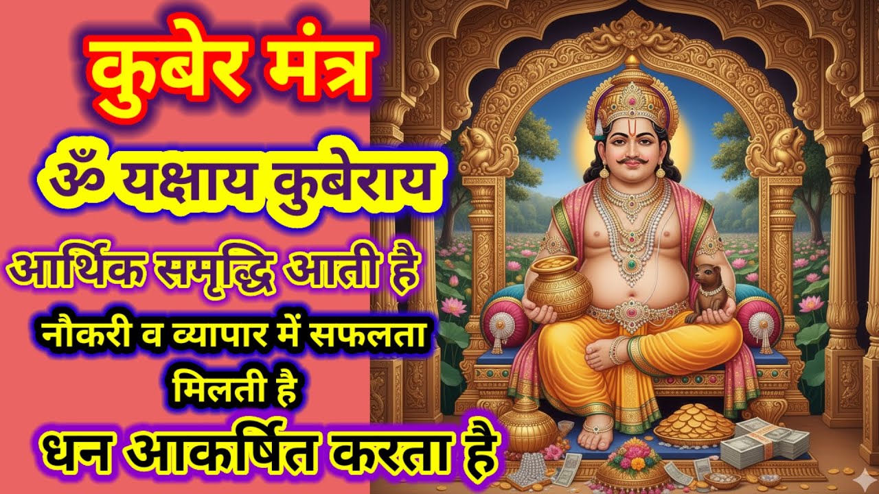 कुबेर मंत्र, ॐ यक्षाय कुबेराय वैश्रवणाय धनधान्यधिपतये, धनधान्यसमृद्धिं मे देहि दापय स्वाहा