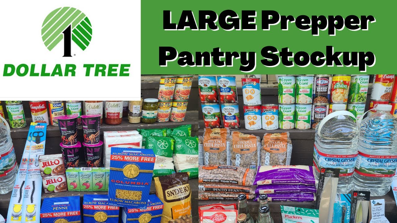 DOLLAR TREE Grocery HAUL | STOCK up NOW | Prepper Pantry | Inflation & Food Shortages