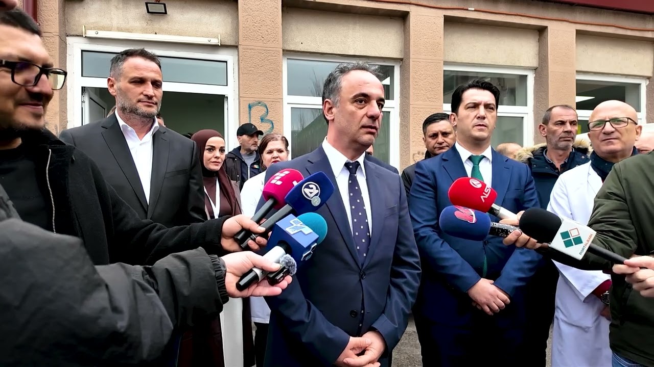 Deklaratë për media e ministrit të Shëndetësisë, Azir Aliu – hapja e ambienteve të reja në Tetovë.