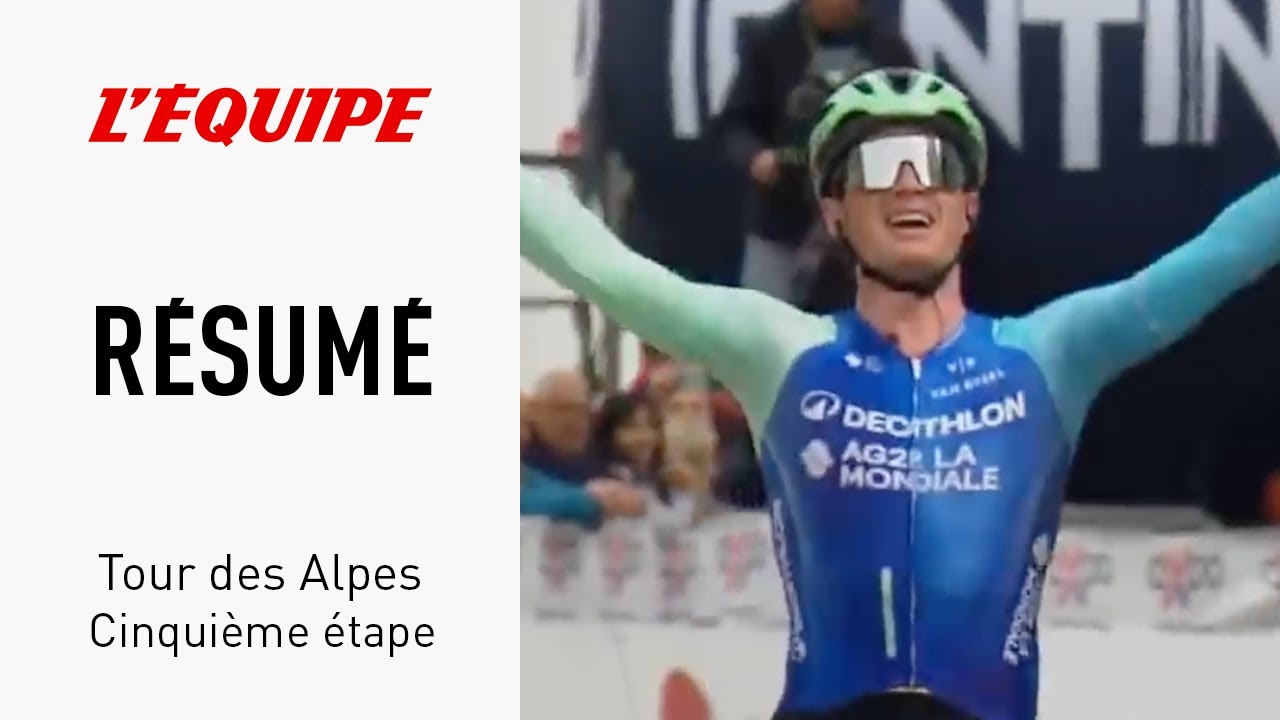 Cyclisme : Le Fran&ccedil;ais Nicolas Prodhomme s'impose dans la cinqui&egrave;me &eacute;tape du Tour des Alpes