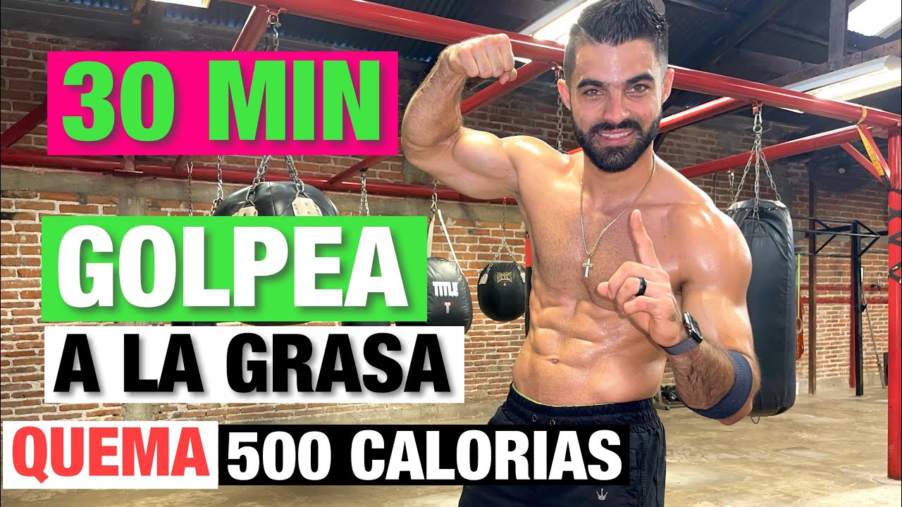 Entrenamiento Hiit Golpea A la Grasa (30 MIN) Ejercicios en casa Sin Equipo