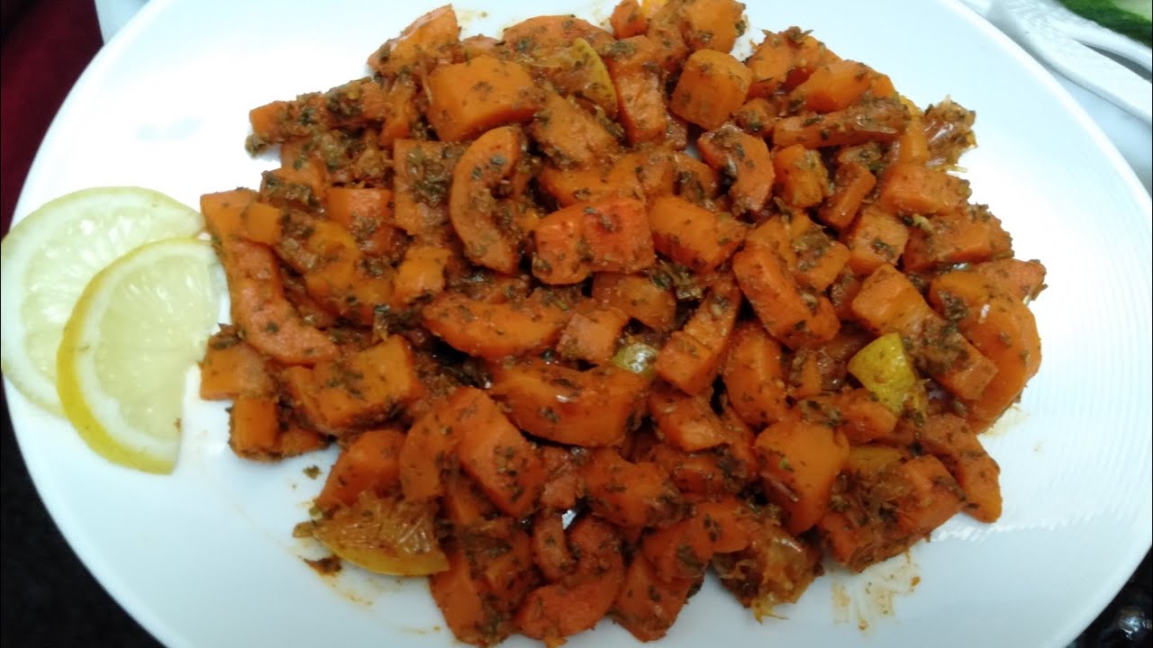 الجزر  محمض و مشرمل على الطريقة المكناسية🤤😋