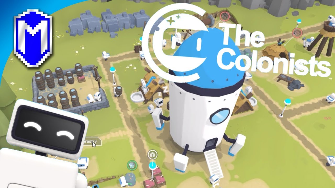 Building Our Robot Utopia! Learning How To Play - Let's Play The Colonists Gameplay Ep 1