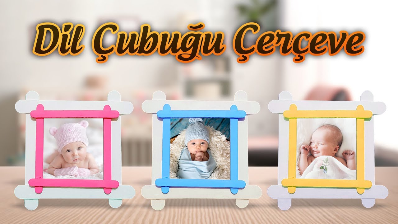 Dil Çubuğundan Çerçeve Nasıl Yapılır - Dil Çubuğundan Neler Yapılır #DIY #DİY