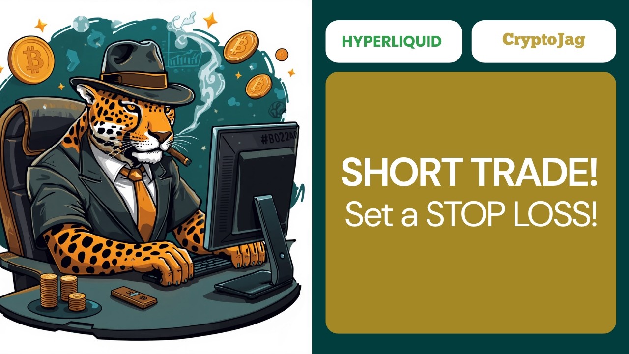 🎯Hyperliquid DEX Live Trade | How to Short Crypto Set a Stop Loss