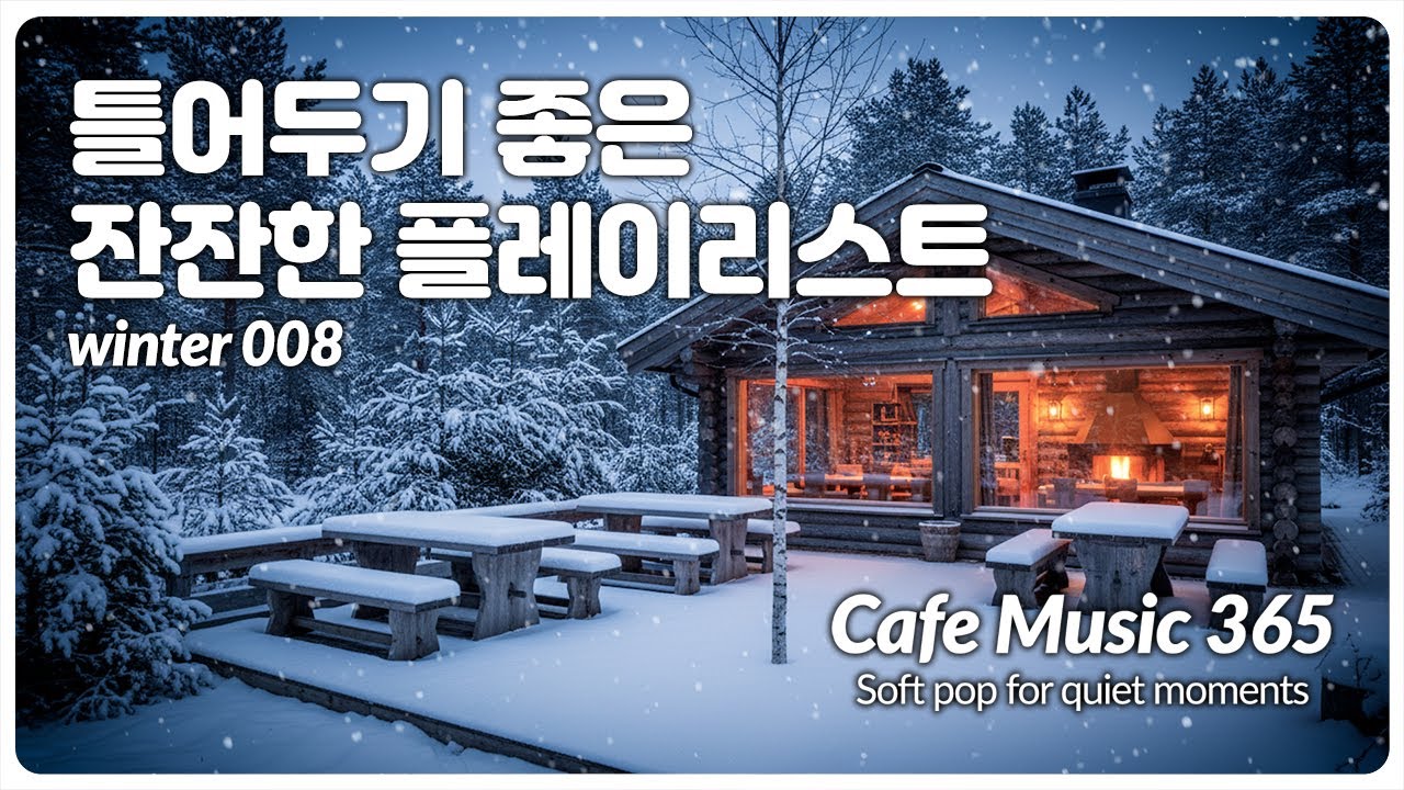 🎵 틀어두기 좋은 플레이리스트 🎧 / 독서 BGM / 하얀 겨울날, 마음이 따뜻해지는 음악 / 감성 팝송 모음 #cafemusic #카페음악 008