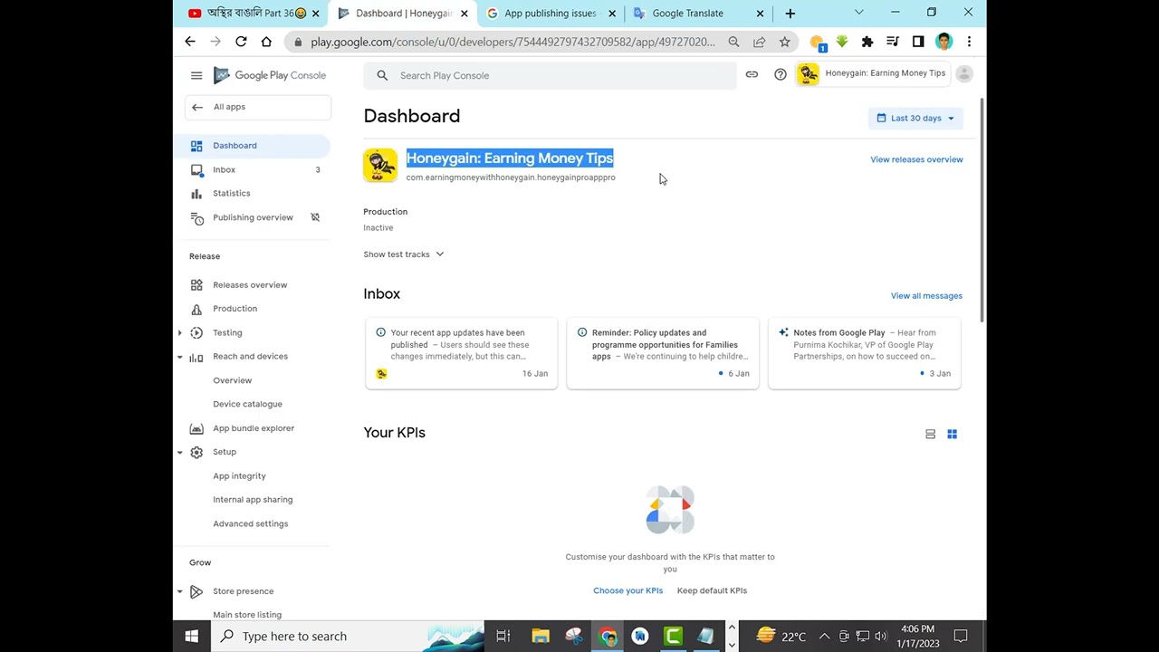 How to delete app on google play console