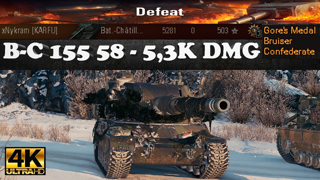 Subscriber Battle: Bat.-Châtillon 155 58 – 5281 DMG | Ultra HD 4K World of Tanks