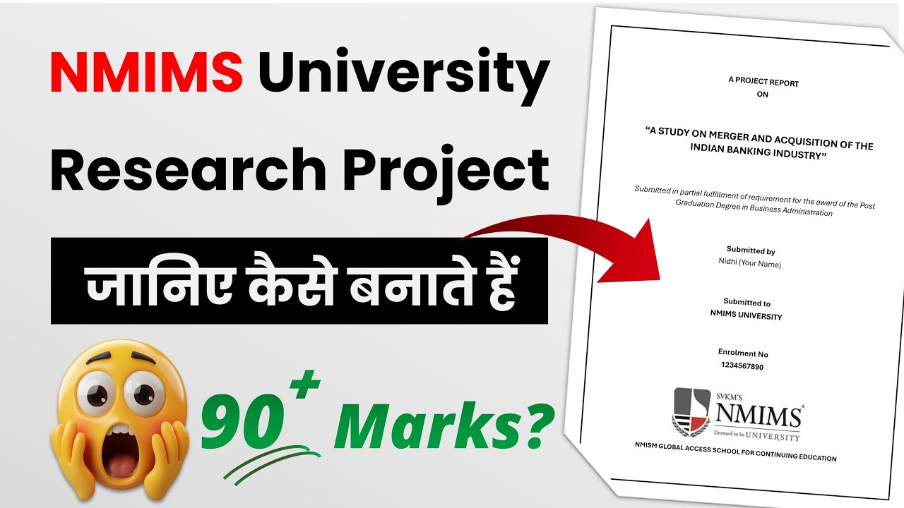 How to Make NMIMS Research Project | Step-by-Step Guide for MBA, BBA, M.Com, B.Com