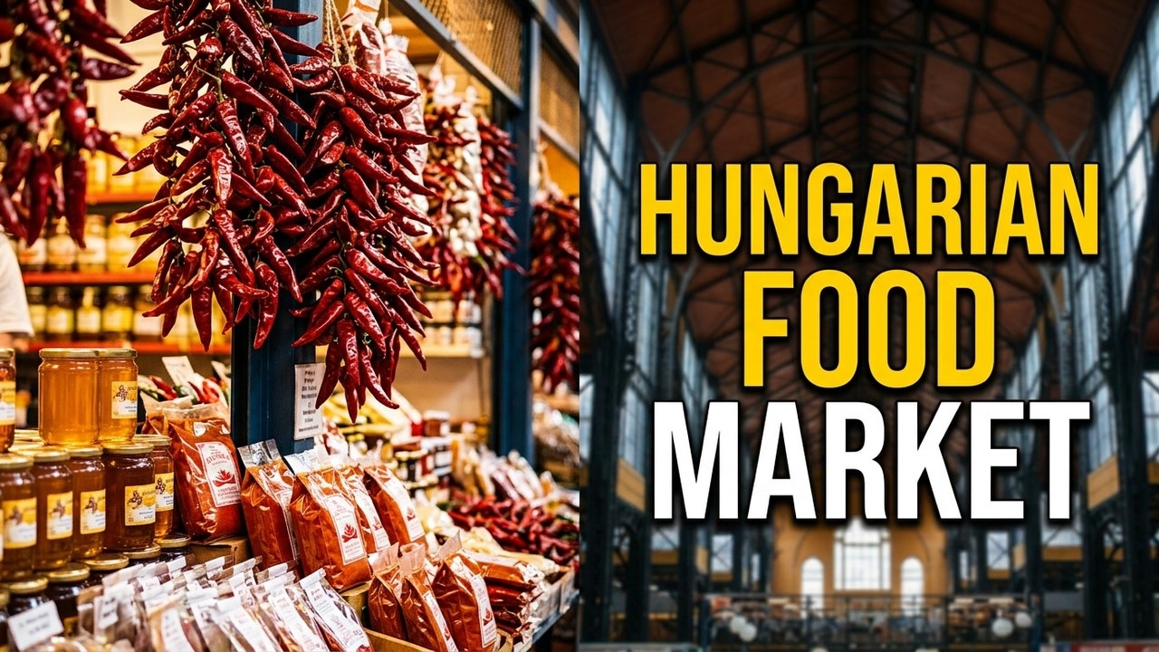 Inside Budapest Great Market Hall 🇭🇺 | Hungarian Food Market Walking Tour (4K)