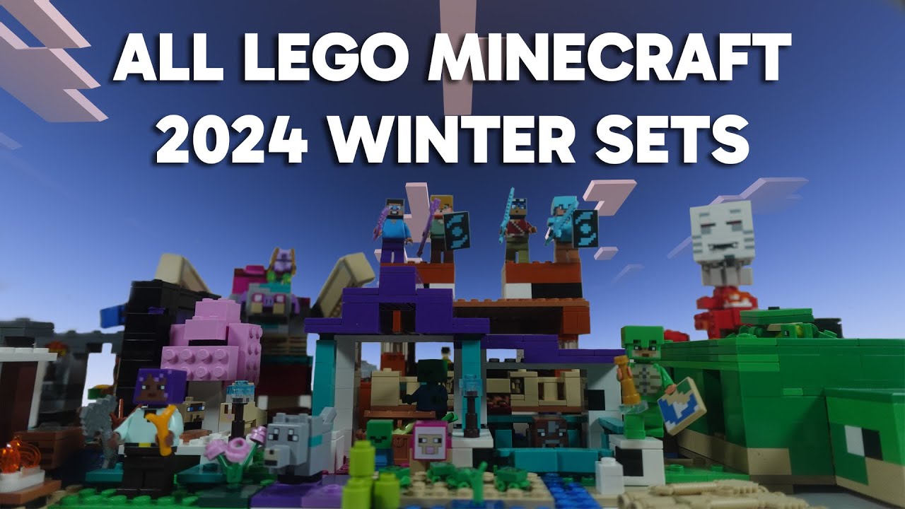 ALL LEGO Minecraft 2024 Winter Sets Compilation/Collection Speed Build