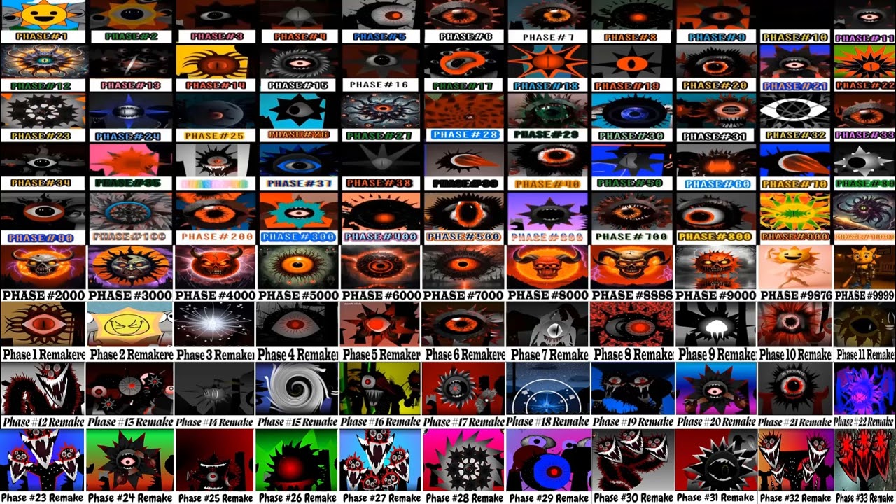 🔥 Incredibox Sprunki Mix — Phase 10 vs 9999–99999 vs Mr Sun (1–99999) | Remake |