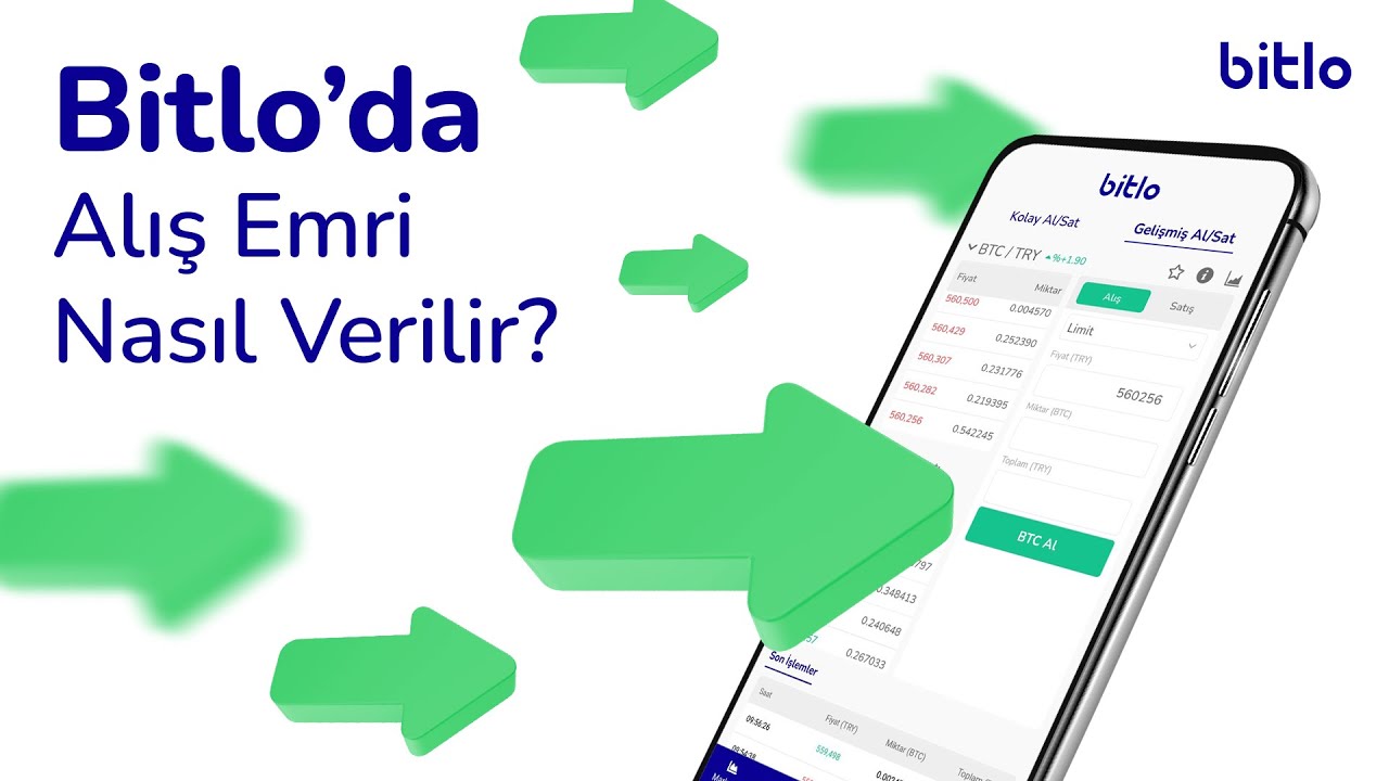 Bitlo'da Mobil Uygulama &Uuml;zerinden Alış Emri Nasıl Verilir?