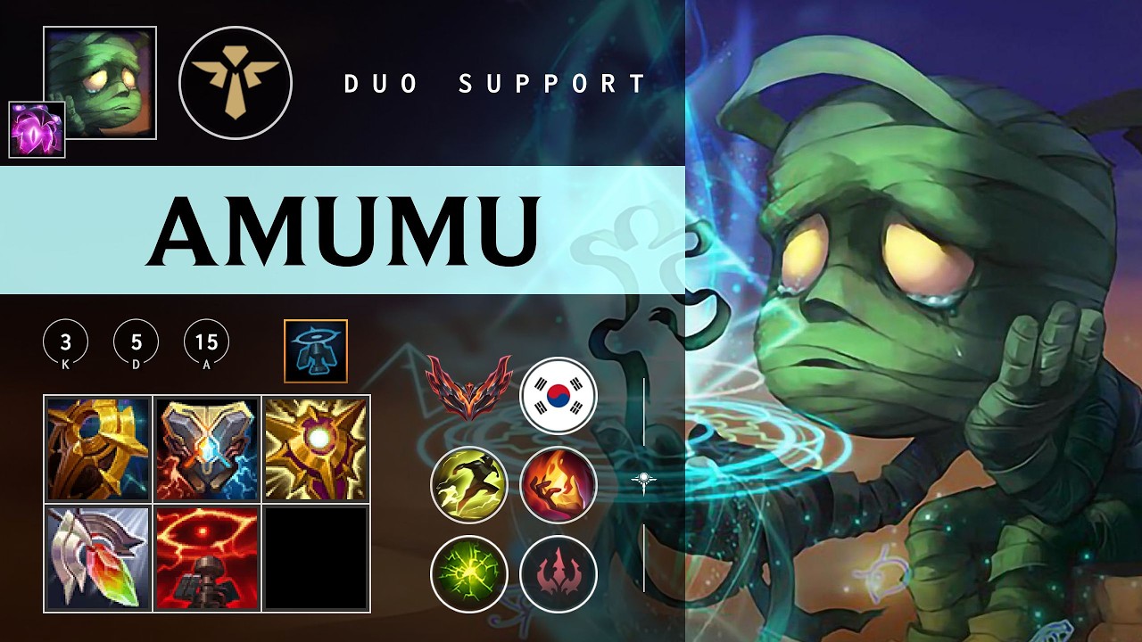 Amumu Support vs Nautilus - KR Grandmaster Patch 26.04