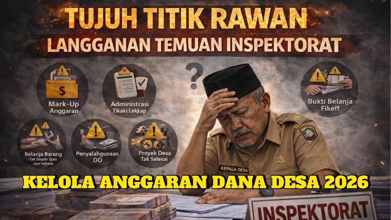 Hati-Hati! 7 Titik Rawan Pengelolaan Dana Desa 2026 | Langganan Temuan Inspektorat!