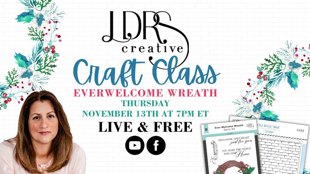 Craft Class Live!  Coloring an EverWelcome Wreath